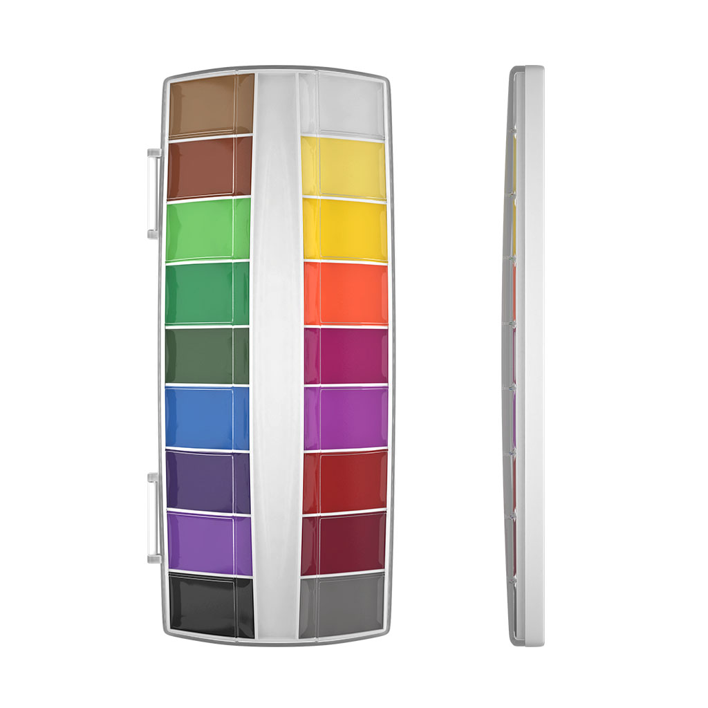 Краски акварельные ArtBerry Premium с УФ защитой яркости 18 цветов  